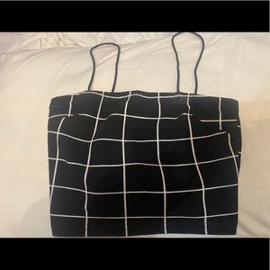 A black and white tanktop